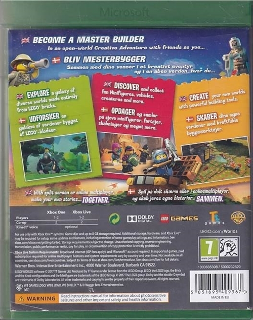 Lego Worlds - Xbox One Spil (B-Grade) (Genbrug)